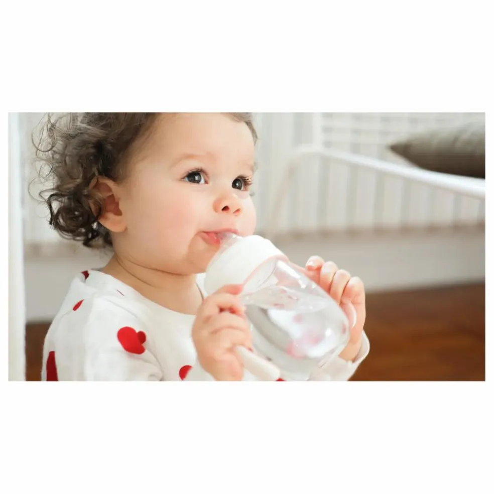 Biberon d'apprentissage 2 en 1- 240 ml | Vieux Rose