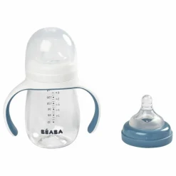 Biberon d'apprentissage 2 en 1- 240 ml | Bleu