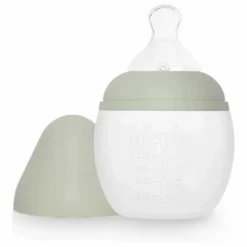 Biberon en silicone médical et tétine physiologique | Sauge