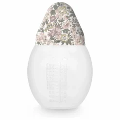 Biberon en silicone médical et tétine physiologique Honey Dew - Elhée x Liberty | Vieux Rose