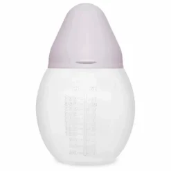 Biberon en silicone médical et tétine physiologique | Lilas