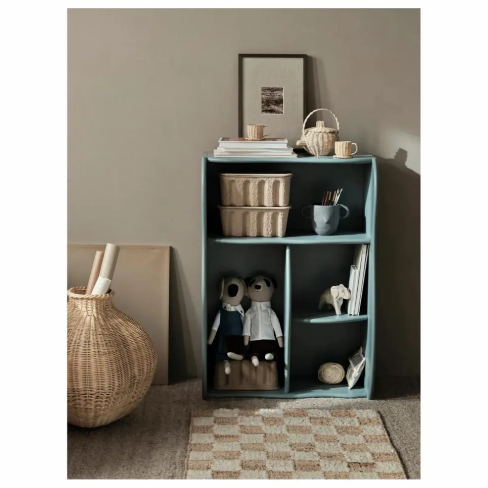 Bibliothèque Slope | Bleu gris