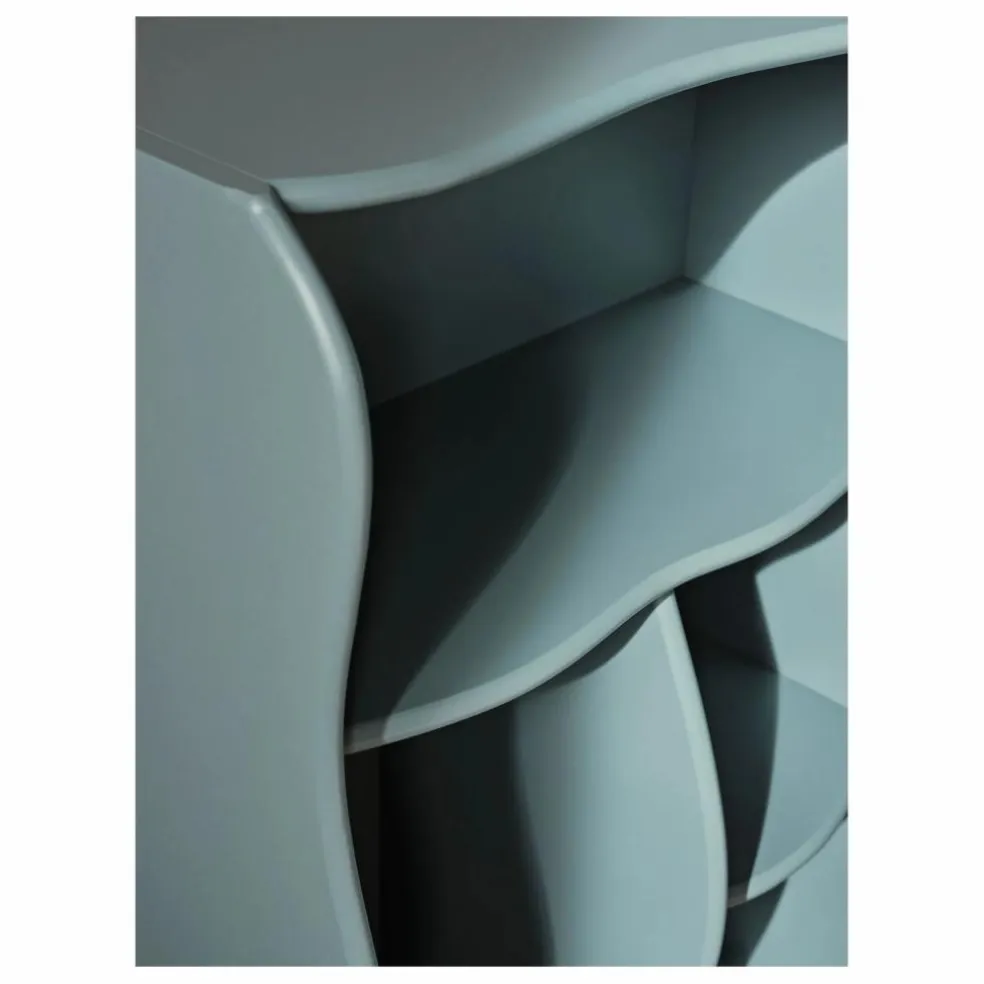 Bibliothèque Slope | Bleu gris