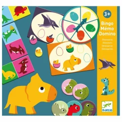 Bingo Mémo Domino Dinosaures