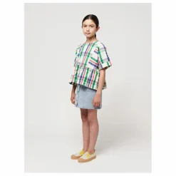 Blouse à Carreaux Enfant | Ecru