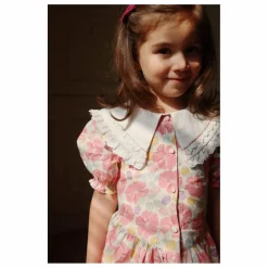 Blouse à Col Cœur Coton Bio | Rose
