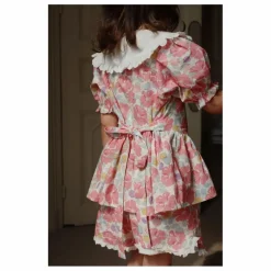 Blouse à Col Cœur Coton Bio | Rose