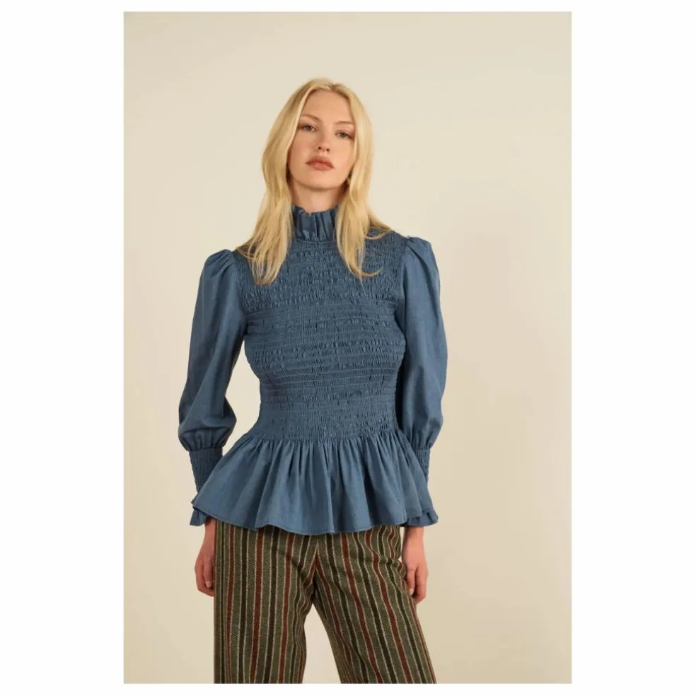 Blouse Aleria | Indigo