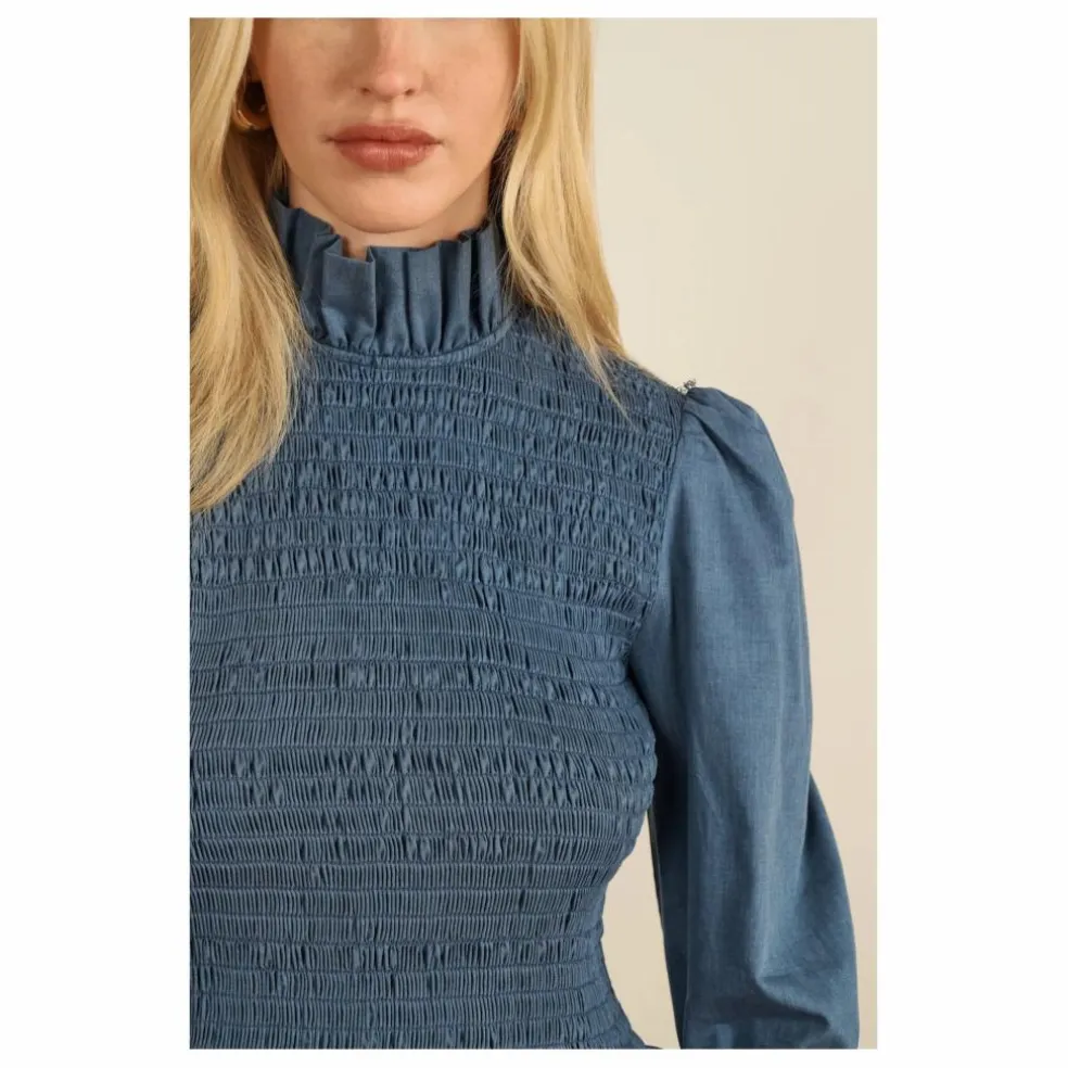 Blouse Aleria | Indigo