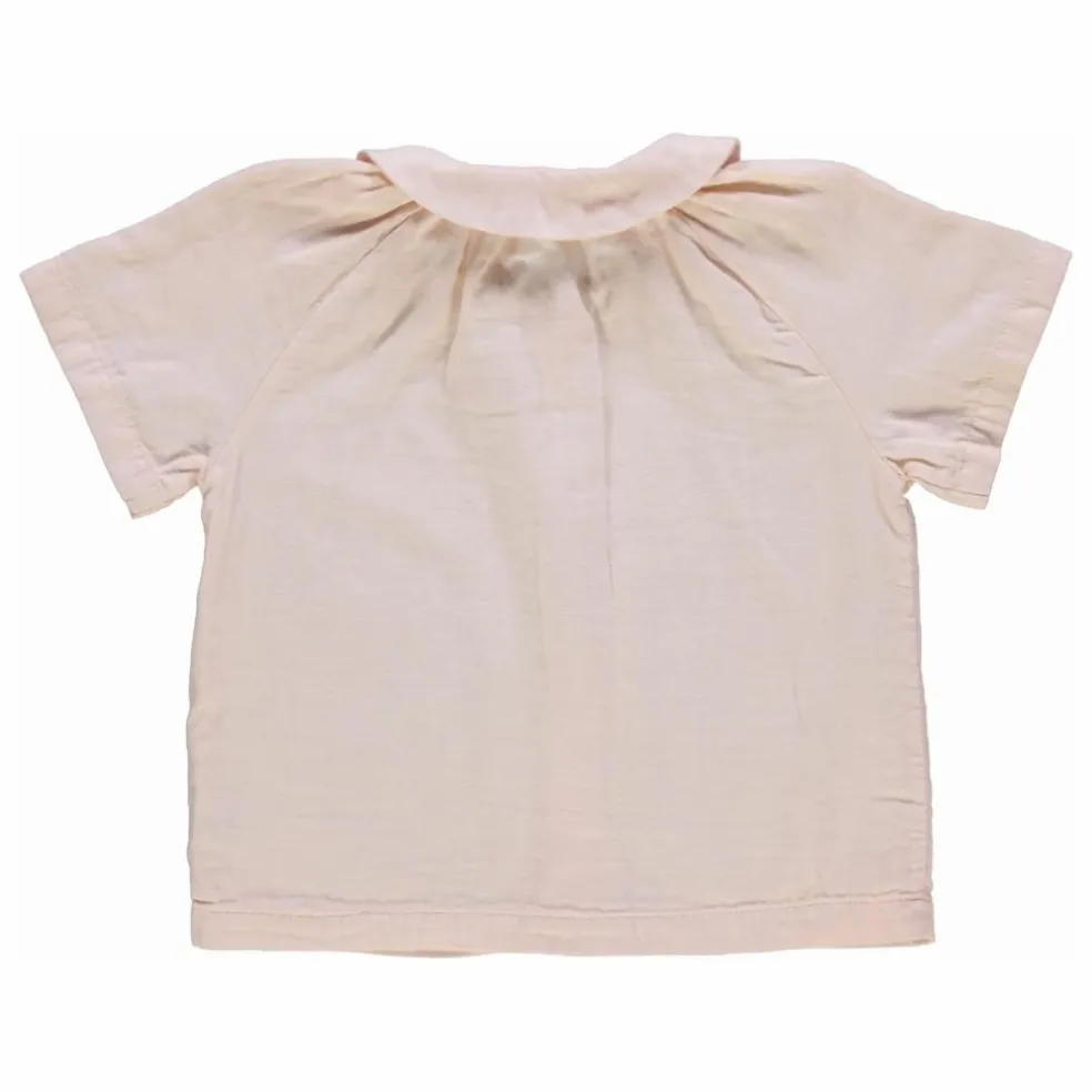 Blouse Ancolie Double Gaze de Coton Bio | Rose poudré