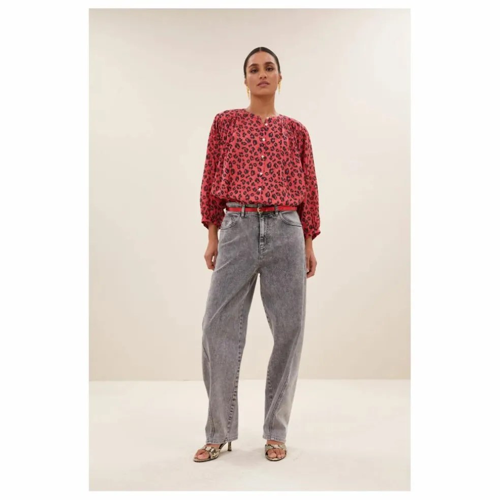 Blouse Becky Guépard | Rouge