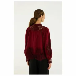 Blouse Berry Garden | Bordeaux