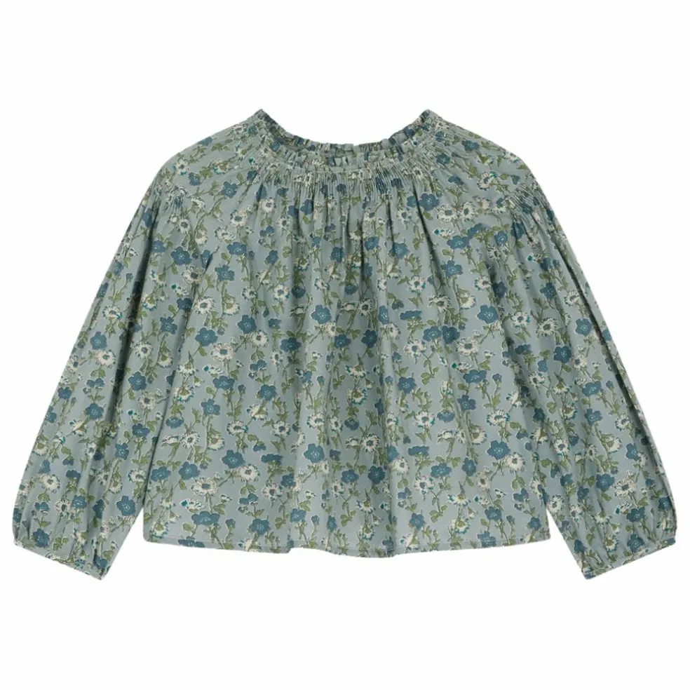 Blouse Blandine Liberty Coton Bio | Bleu