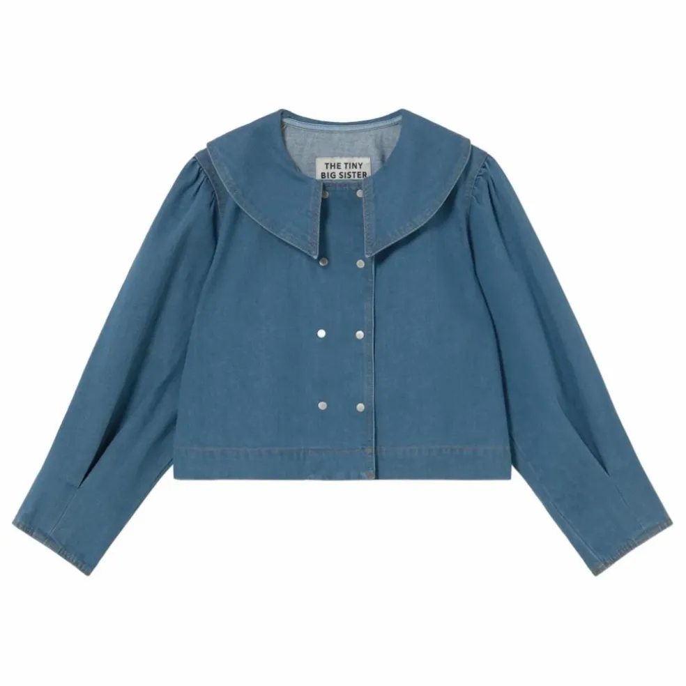 Blouse Boutonnée Denim | Bleu gris
