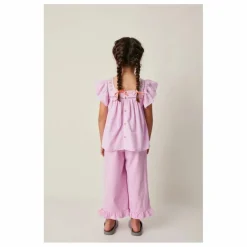 Blouse Brodée Volants | Lilas