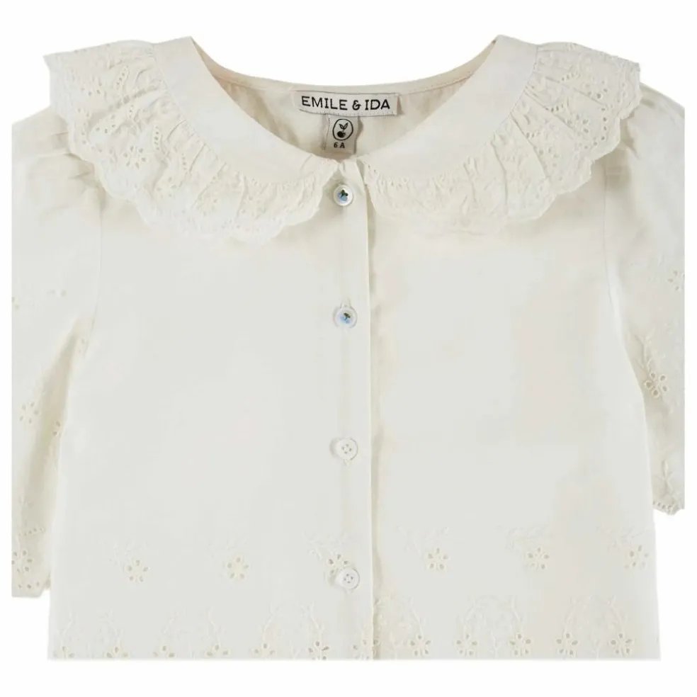 Blouse Broderie | Rose pêche