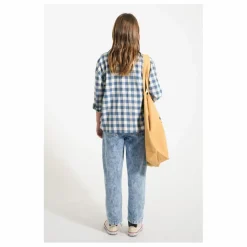 Blouse Carreaux Coton Bio | Bleu