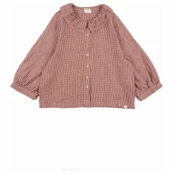 Blouse Carreaux Lin | Rose