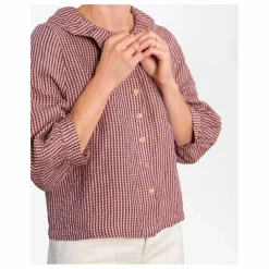 Blouse Carreaux Lin | Rose