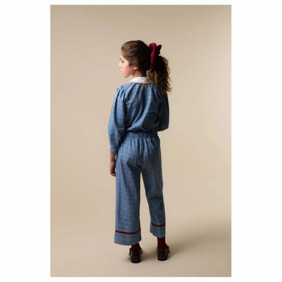 Blouse Catherina Coton Bio | Bleu