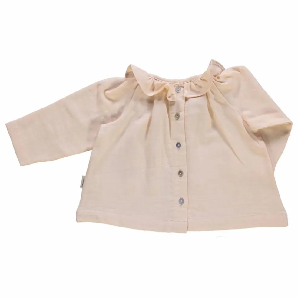 Blouse Charme à Volants | Rose pâle