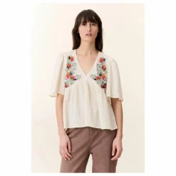 Blouse Choly Pearl Coton Bio | Blanc cassé