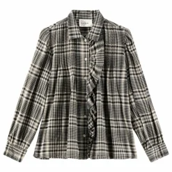 Blouse Claus Carreaux Coton Bio | Gris