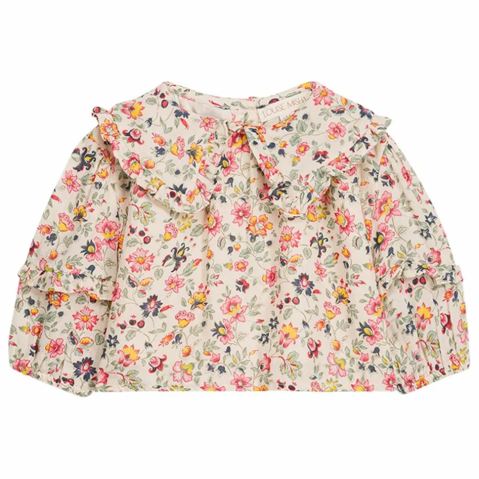 Blouse Cleo Fleurie Coton Bio | Crème