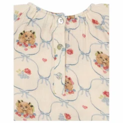 Blouse Coco Chiens Coton Bio | Ecru