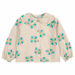 Blouse Col Claudine Coton Bio | Beige