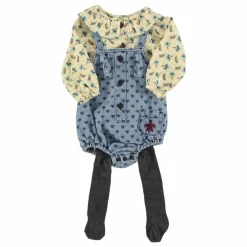 Blouse Col Claudine Fleurs | Jaune