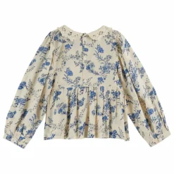 Blouse Col Crochet Fleurie | Ecru