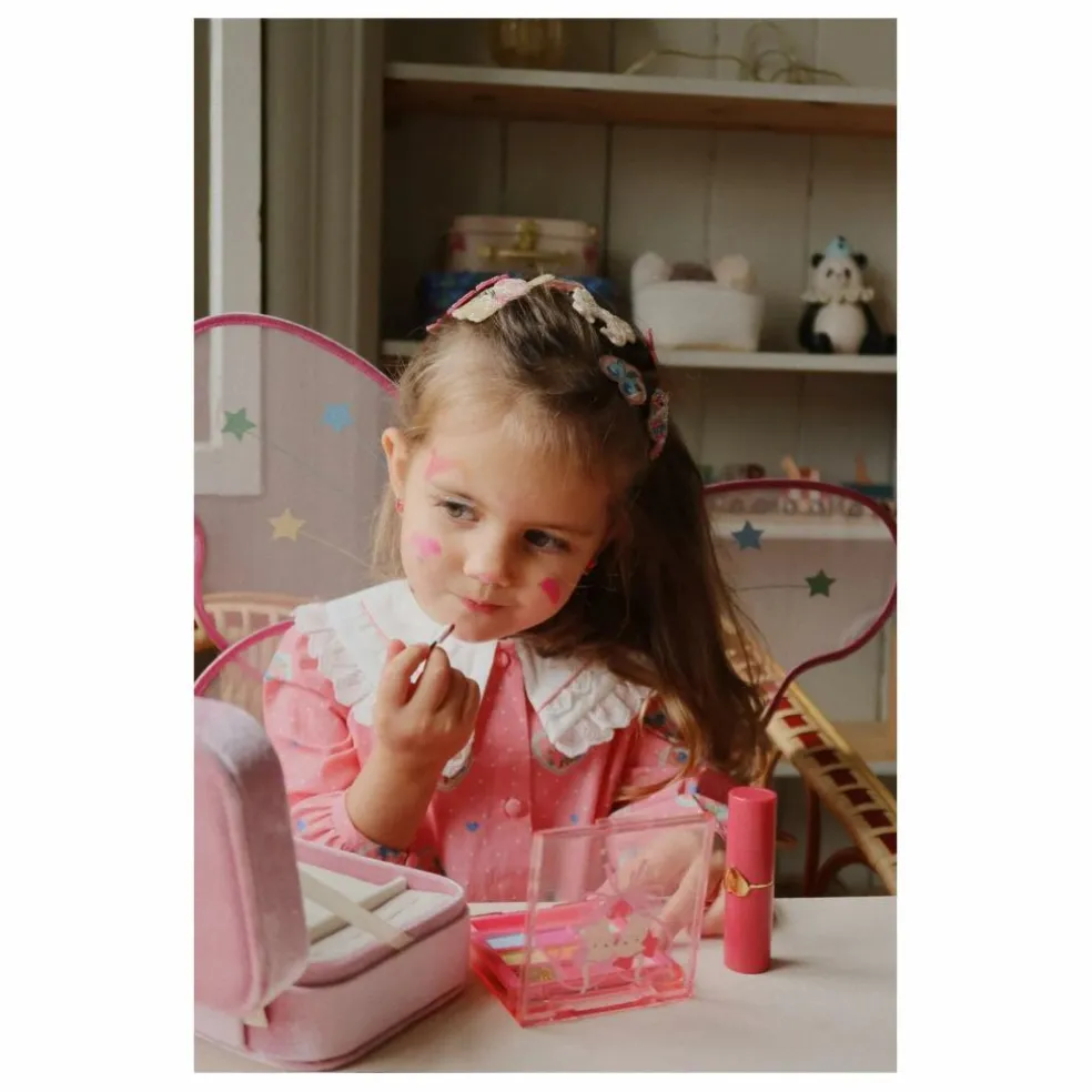 Blouse Col Cœurs Coton Bio | Rose