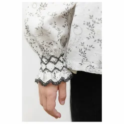 Blouse Col Smocké | Blanc
