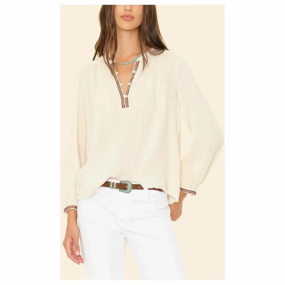 Blouse Colette Gaze de Coton x Léa Meylan | Ecru