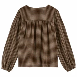 Blouse Constance Vichy | Marron
