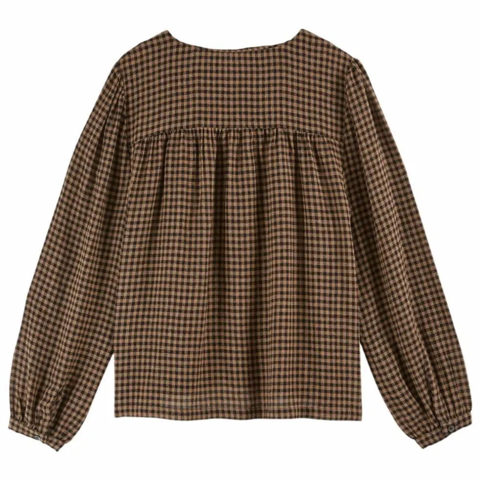 Blouse Constance Vichy | Marron