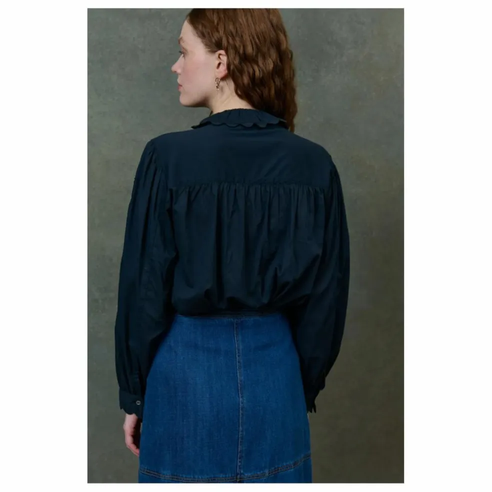 Blouse Cora Voile de Coton Bio - Collection Femme | Noir