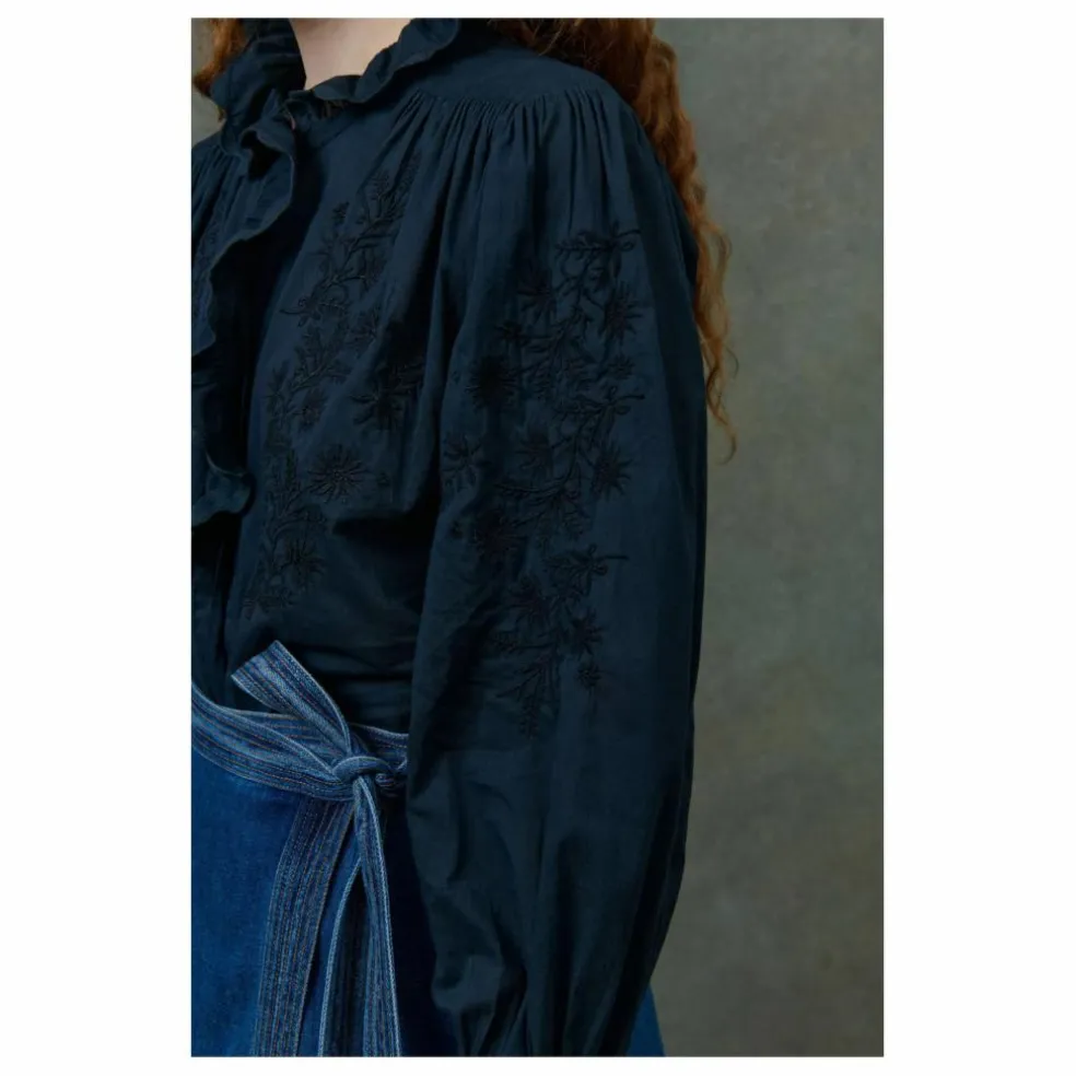 Blouse Cora Voile de Coton Bio - Collection Femme | Noir