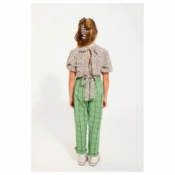 Blouse Crop Léopard Coton Bio | Ecru