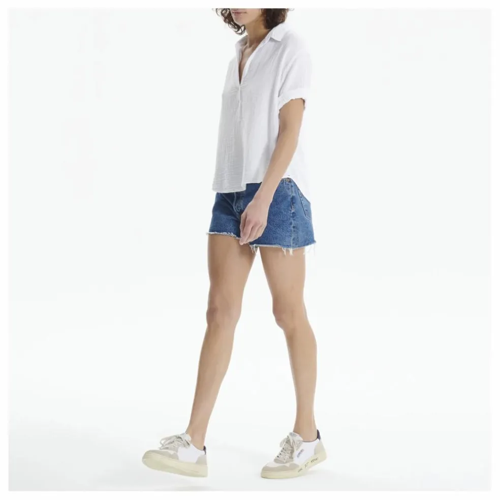 Blouse Cruz Gaze de Coton | Blanc