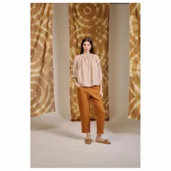 Blouse Cyclamen Rayée | Terracotta