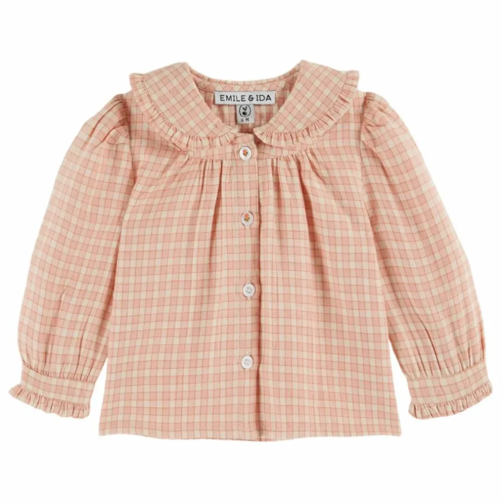 Blouse Ecolière Col Nœud | Rose