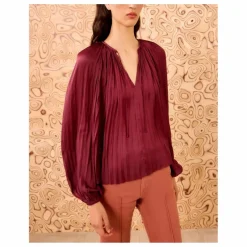 Blouse Electra | Bordeaux