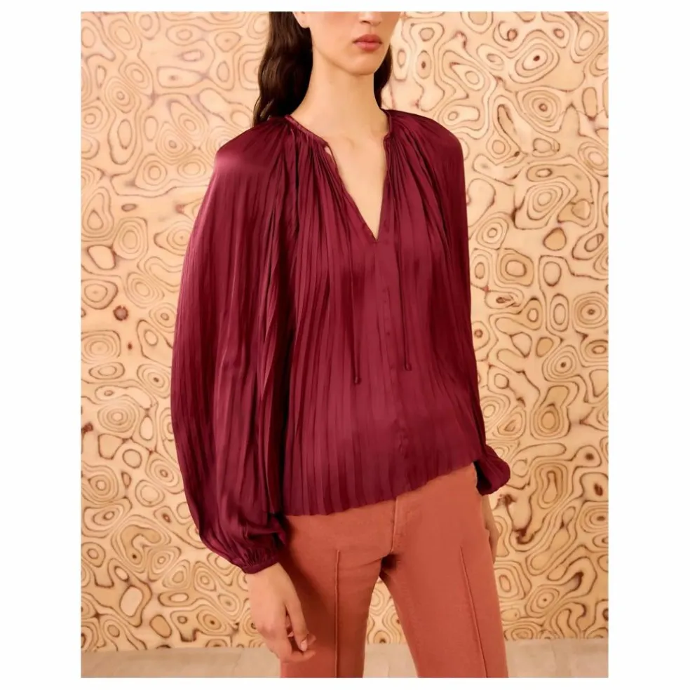 Blouse Electra | Bordeaux
