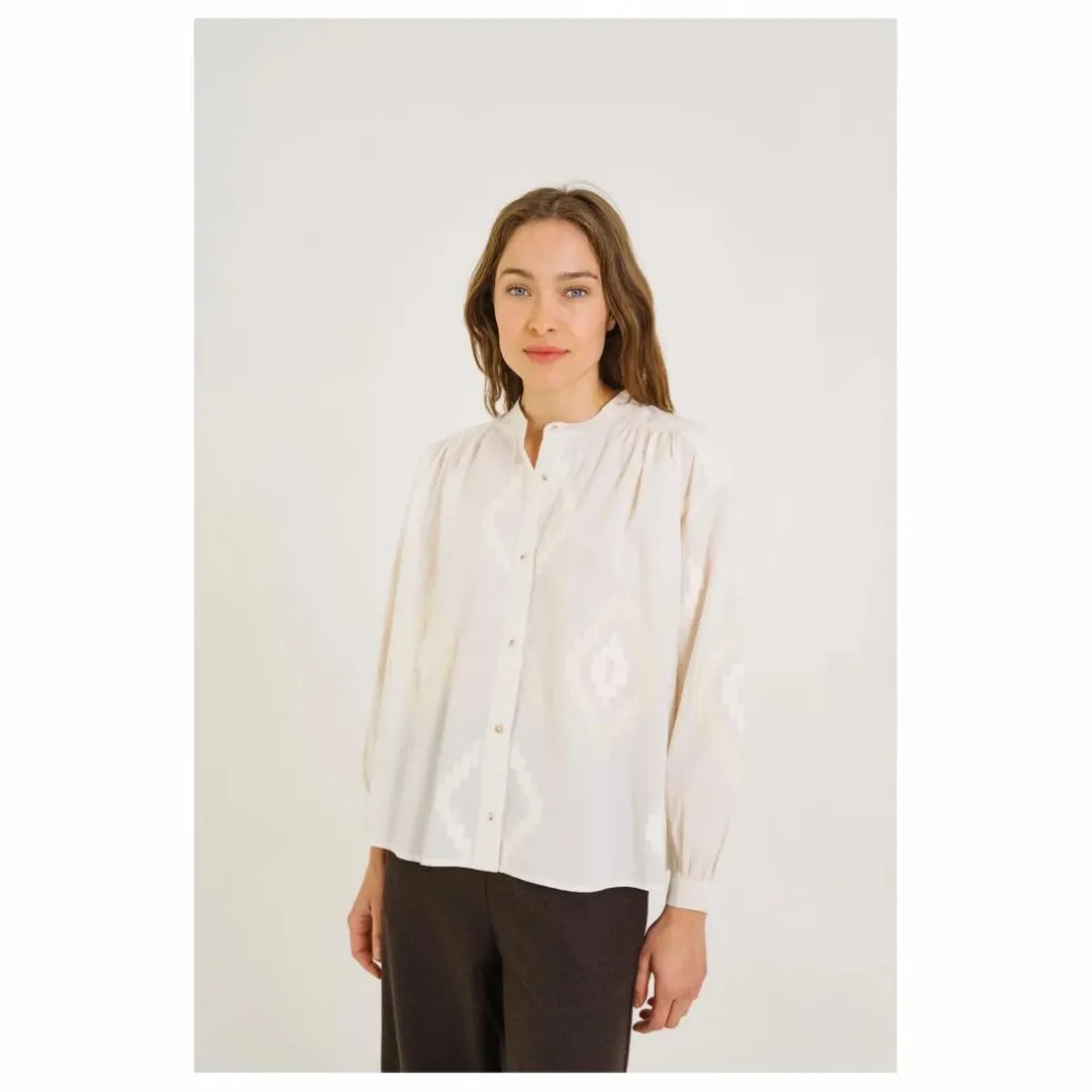 Blouse Ella Astra Brodée | Ecru