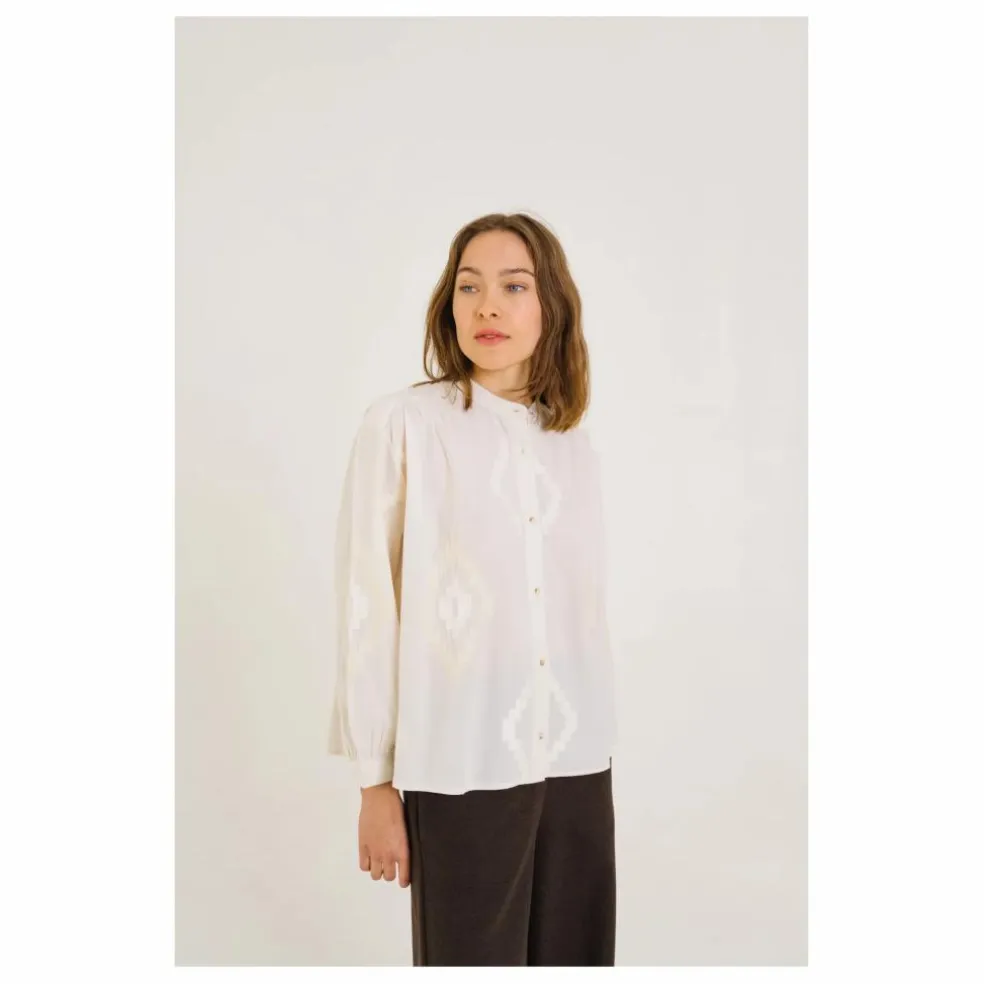 Blouse Ella Astra Brodée | Ecru