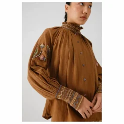 Blouse Farmer Bloom Brodée | Vieux Rose