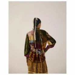 Blouse Farmer Lakeside Velours | Bordeaux