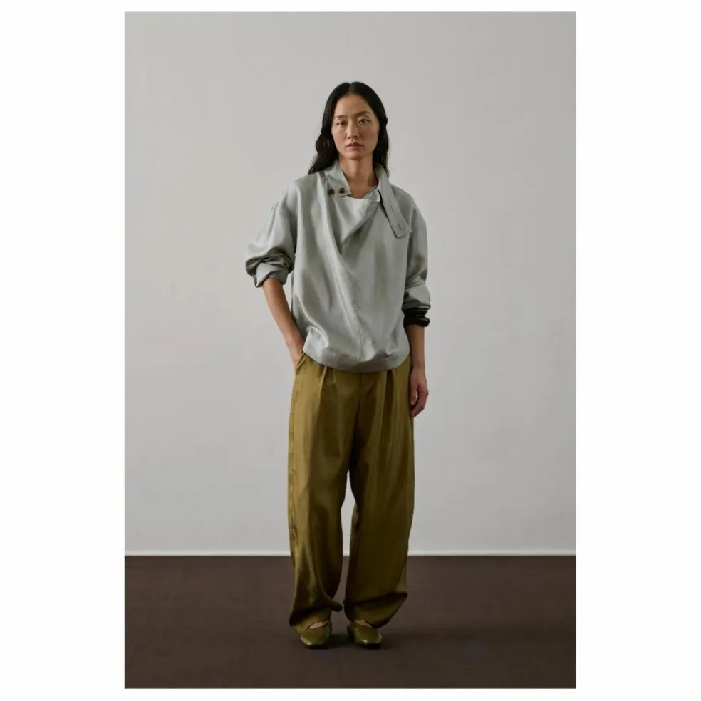 Blouse Felicite Soie | Bleu Glacier